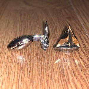 Sailboat Cufflinks In Silver, SALE PRICE/OBO